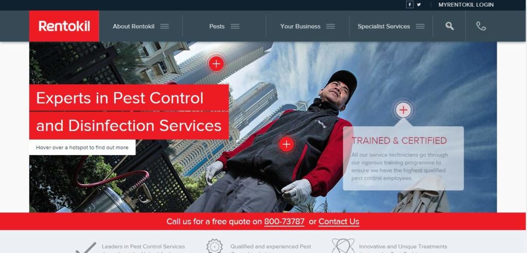 Rentokil's Homepage
