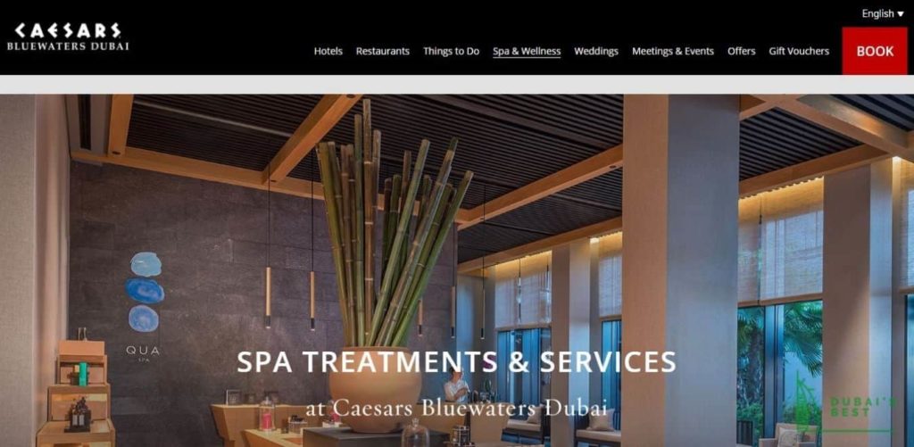Qua Spa's Homepage