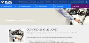 Orient Insurance Motor Comprehensive's Homepage