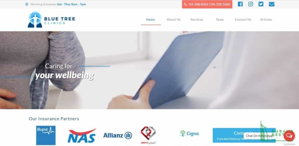 Blue Tree Clinics' Homepage