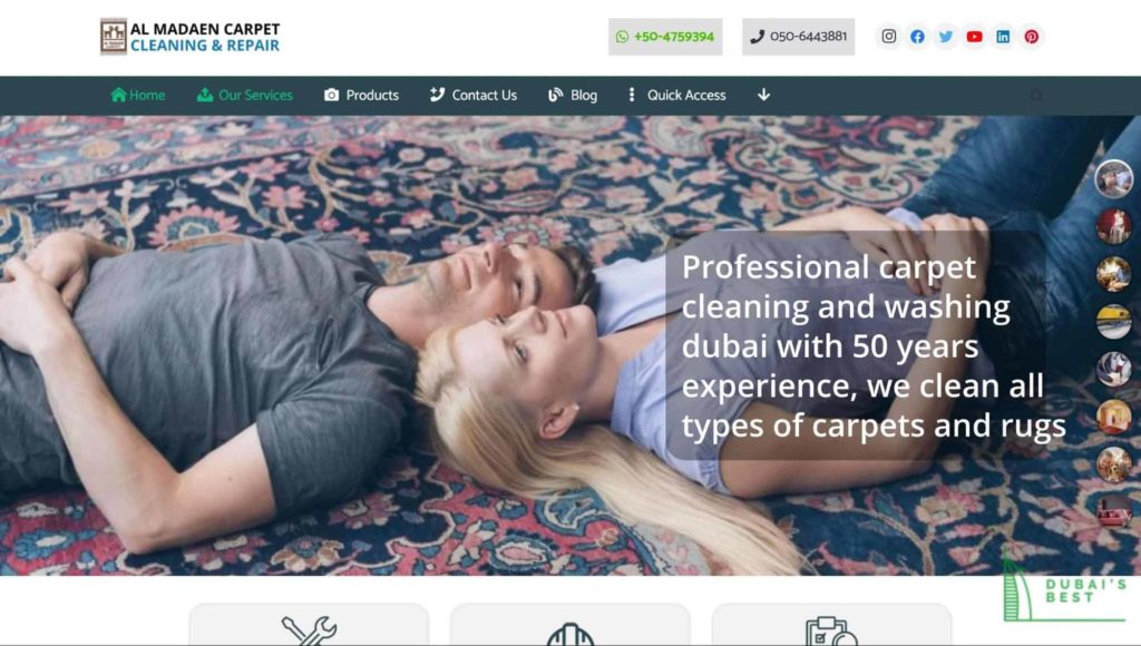 Al Madaen Carpet Cleaning & Repair's Homepage