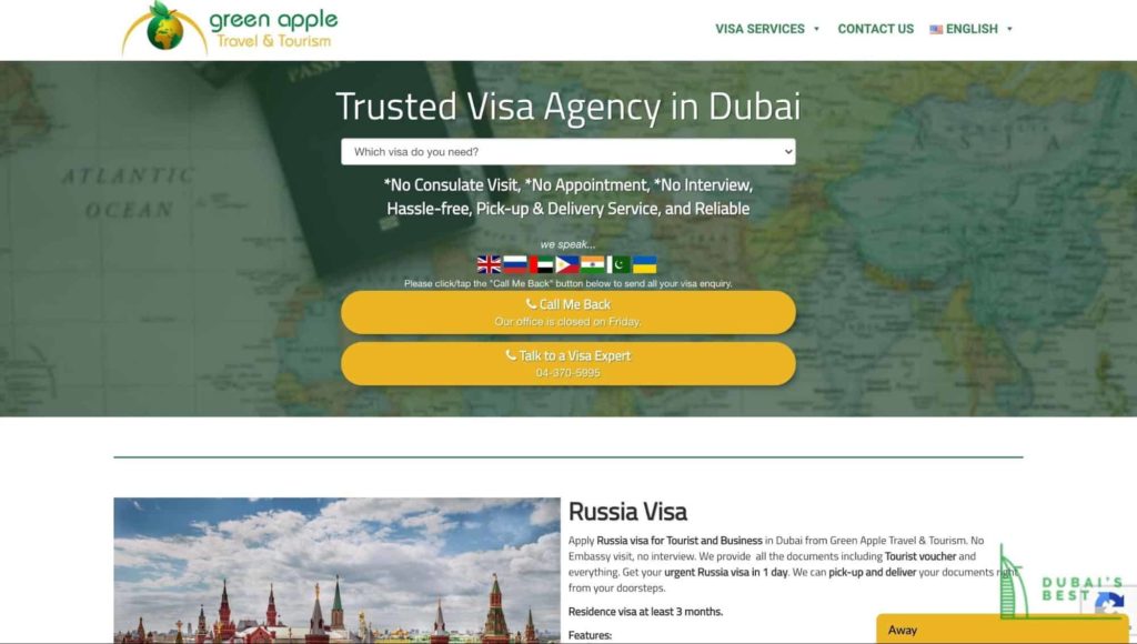 Green Apple Travel & Tourism's Homepage