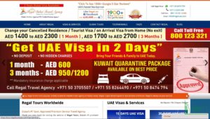Regal Tours' Homepage