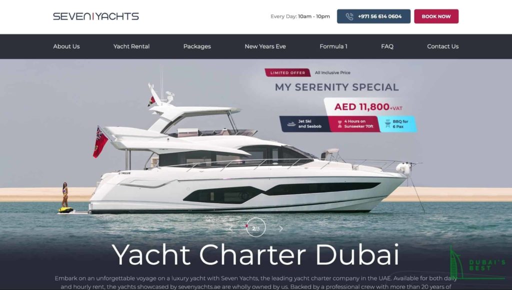 Seven Yachts' Homepage