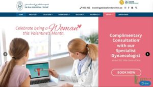 Dubai London Clinic's Homepage