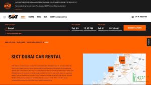 SIXT's Homepage