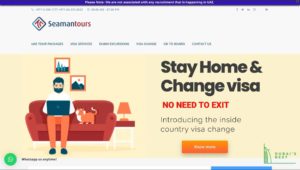 Seaman Tours' Homepage