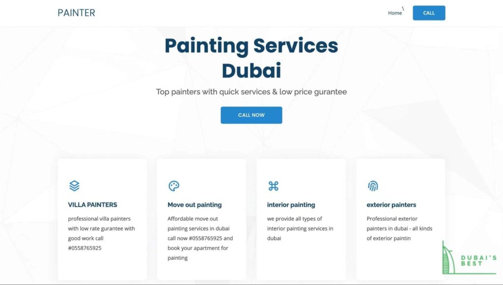 Sky Painting Services' Homepage