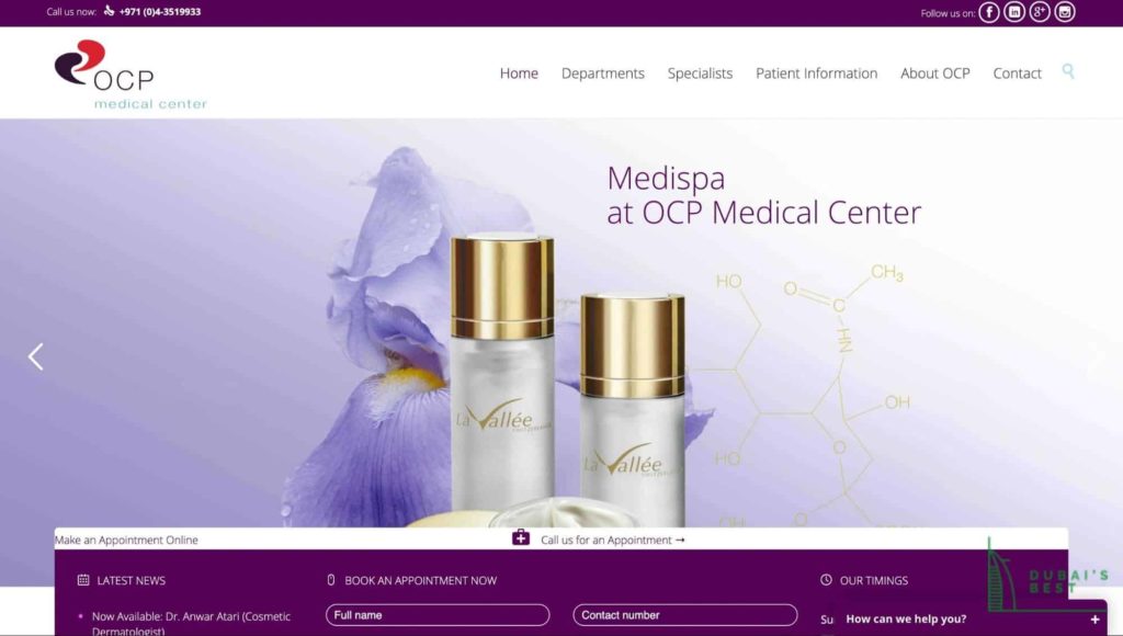 OCP Medical Center's Homepage