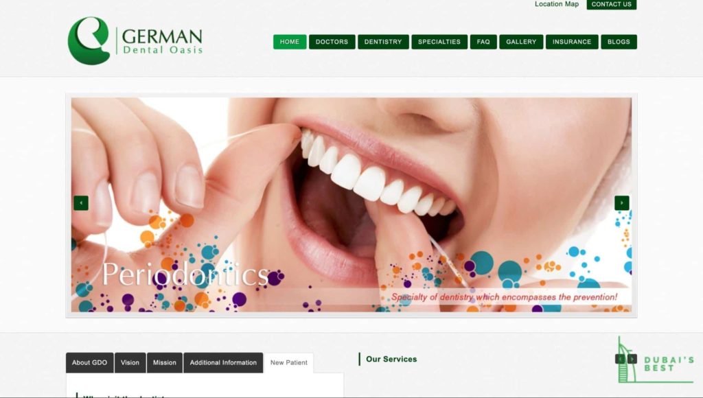 German Dental Oasis' Homepage