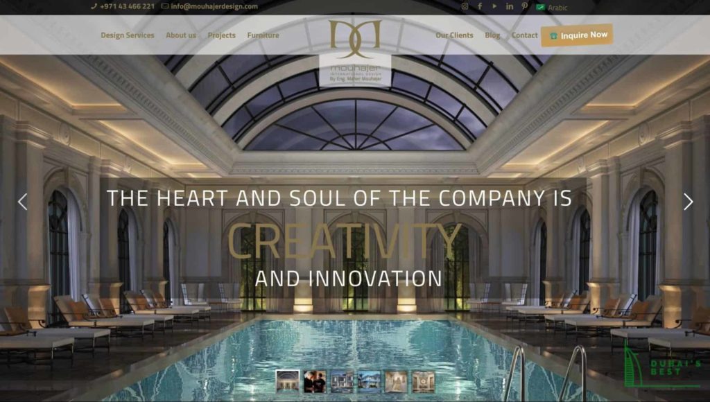 Moujaher International Design's Homepage