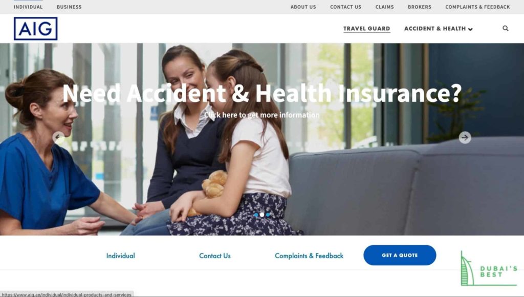 AIG's Homepage