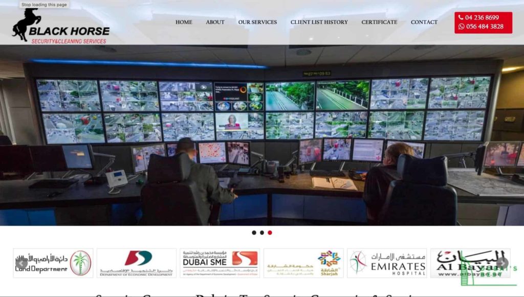 Black Horse Security & Cleaning's Homepage