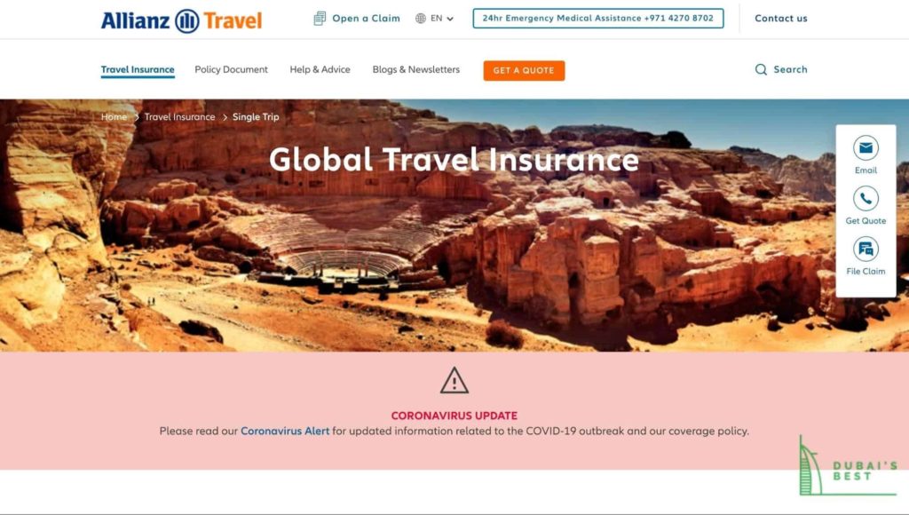 Allianz's Homepage