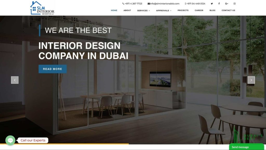 SLM Interiors' Homepage