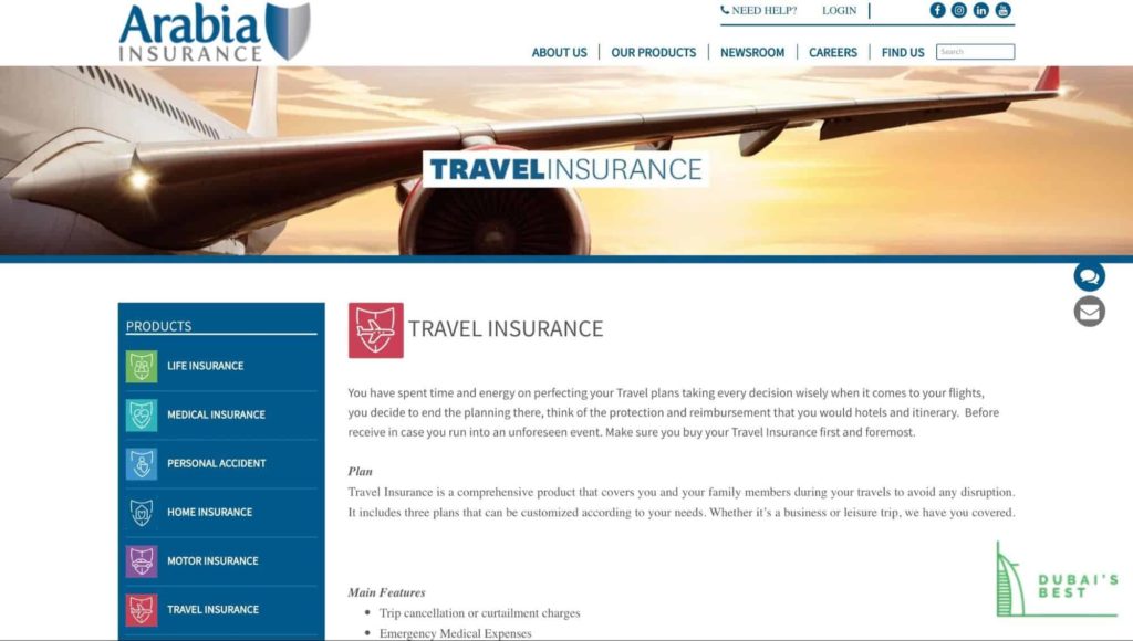 Arabia Insurance's Homepage