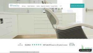 SameDay Dental Implants' Homepage