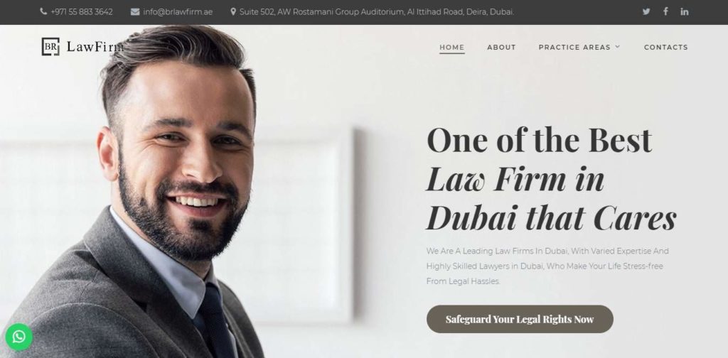 BR Law Firm's Homepage