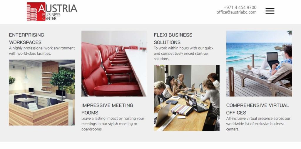 Austria Business Center's Homepage