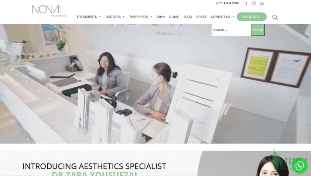 The Nova Clinic's Homepage