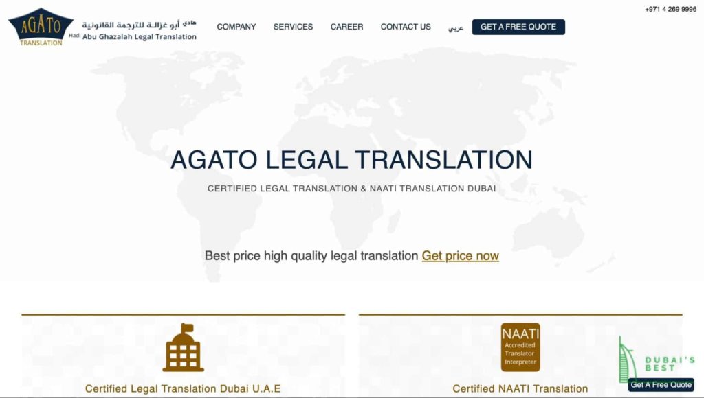 Agato Legal Translation's Homepage