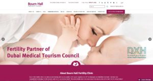 Bourn Hall Fertility Clinic's Homepage