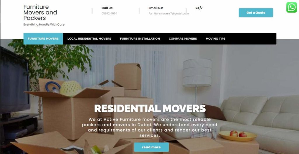 Furniture Movers and Packers' Homepage