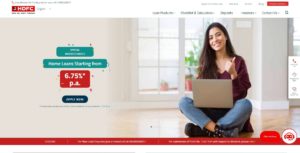 HDFC's Homepage