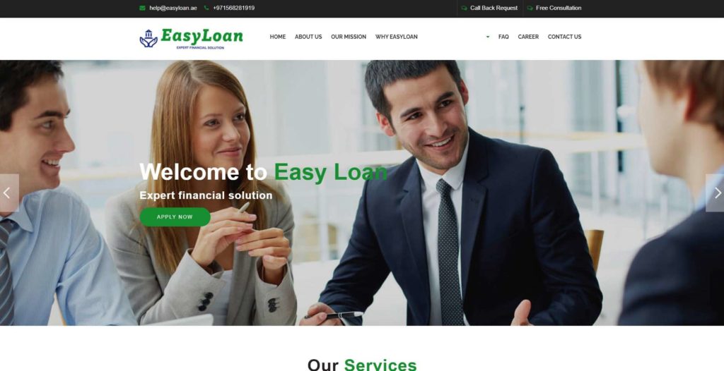 Easy Loan's Homepage