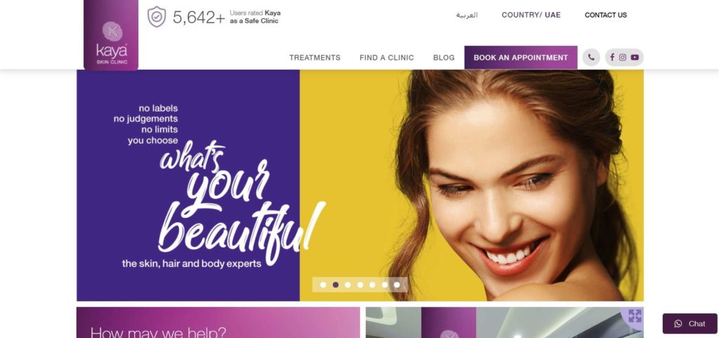 Kaya Skin Clinic's Homepage