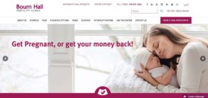 Bourn Hall Fertility Clinic's Homepage