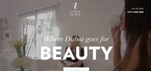 Lucia Aesthetic Clinic's Homepage
