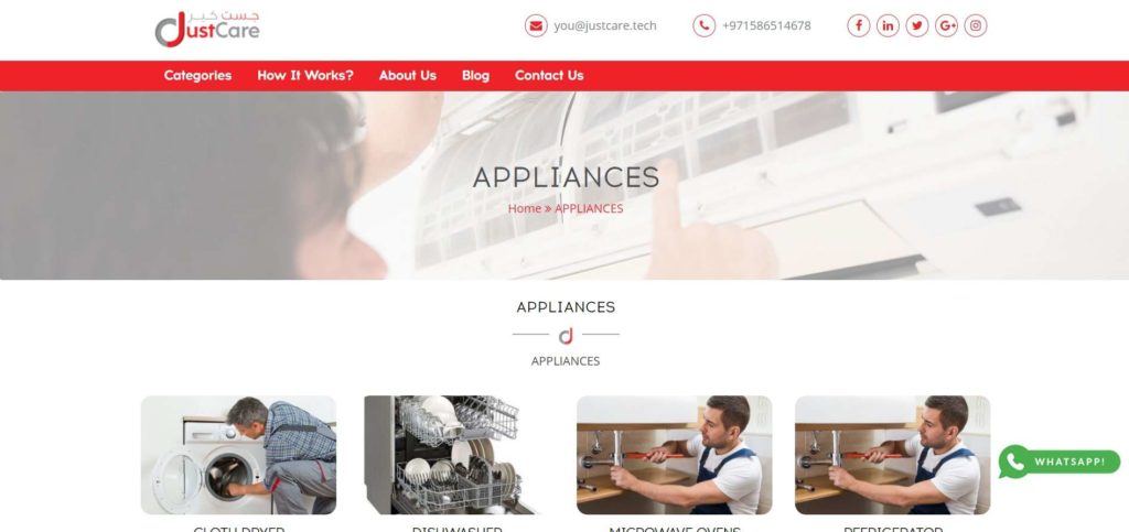 Just Care's Homepage