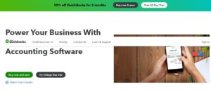 Quickbooks' Homepage