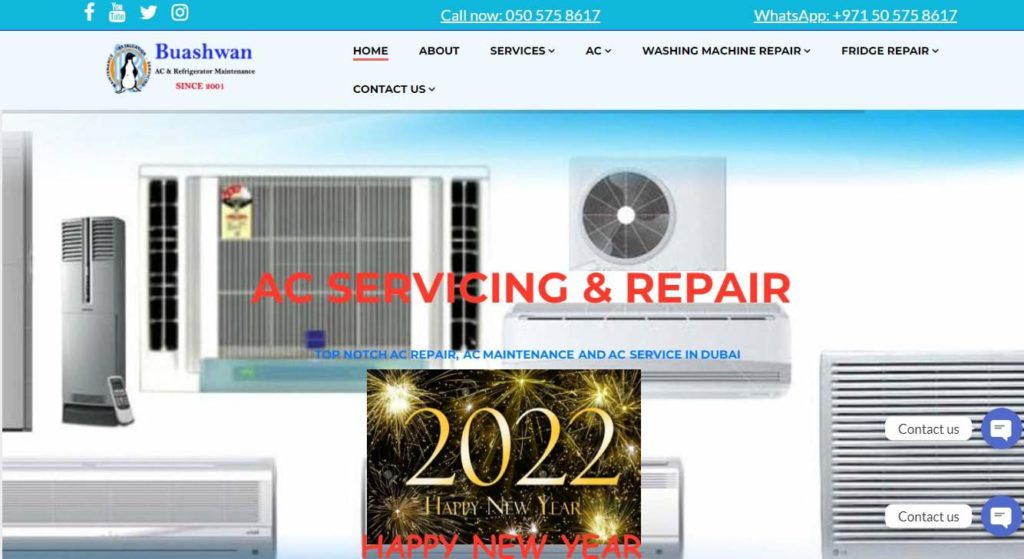 Buashwan AC & Refrigerator Maintenance's Homepage
