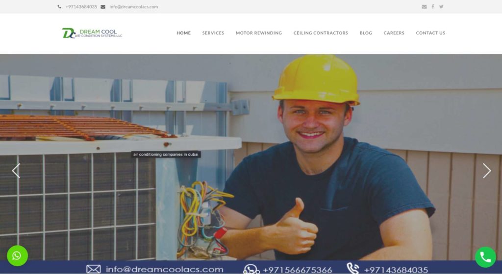 Dream Cool Air Condition Systems LLC's Homepage