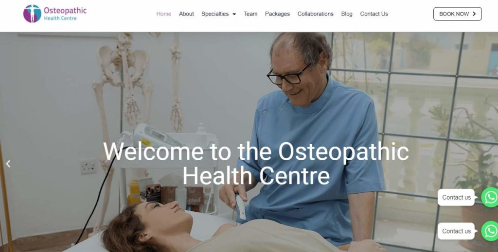 Osteopathic Health Centre Dubai's Homepage