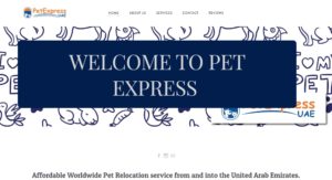 Pet Express UAE's Homepage