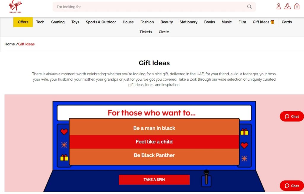 3. Virgin Megastore's Homepage