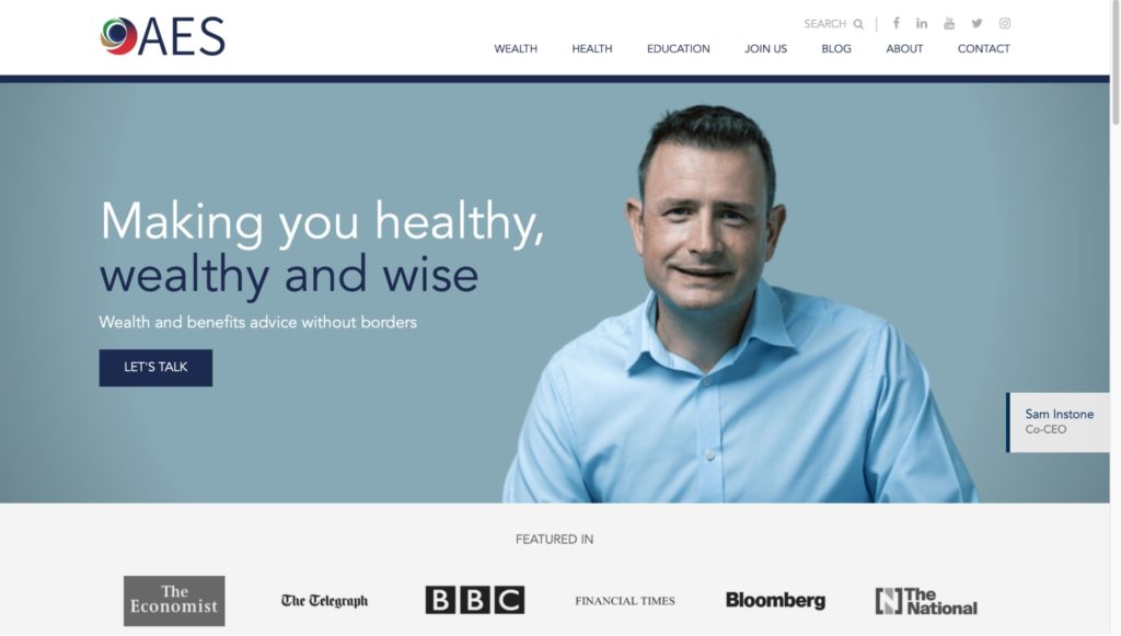AES International's Homepage