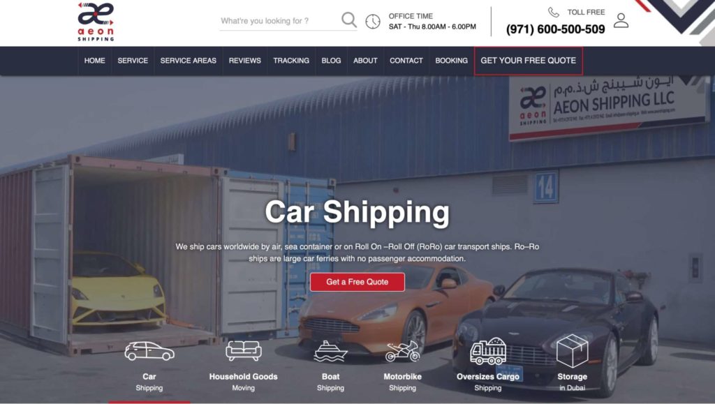 Aeon Shipping LLC's Homepage
