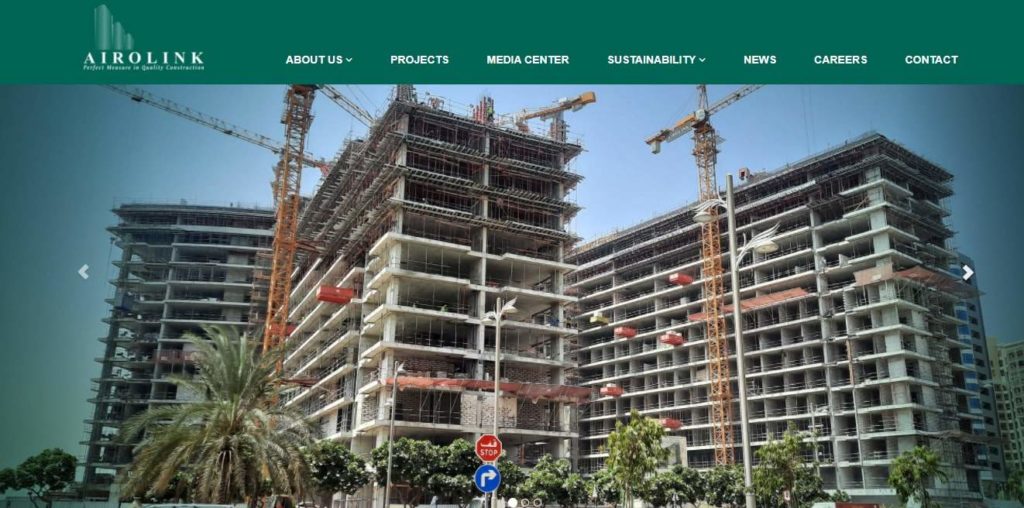 Airolink Building Contracting LLC's homepage
