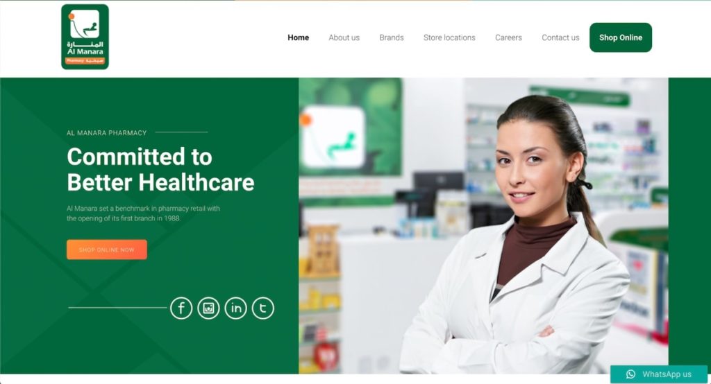 Al Manara Pharmacy's Homepage