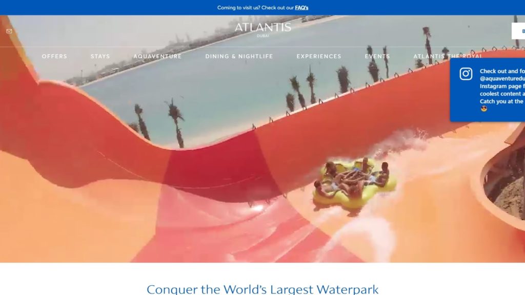 Aqauventure Waterpark's Homepage