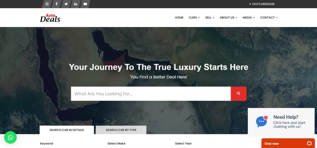 Auto Deals UAE's Homepage
