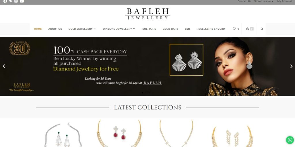 Bafleh Jewellery LLC's Homepage