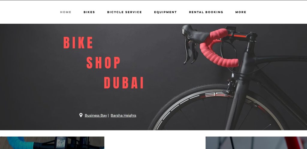 Bike Shop Dubai's Homepage