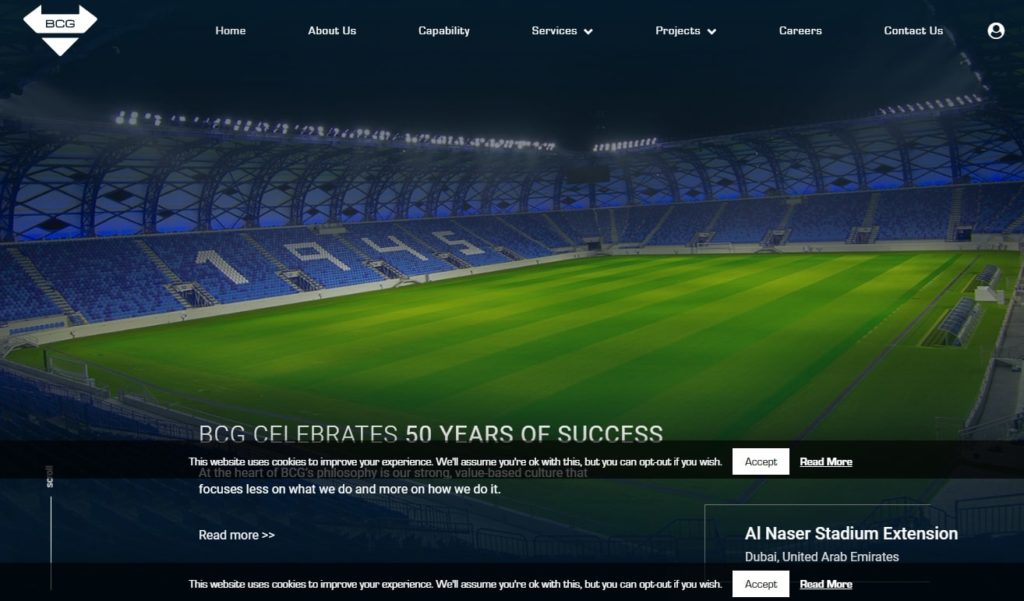 Binladin Contracting Group LLC's Homepage
