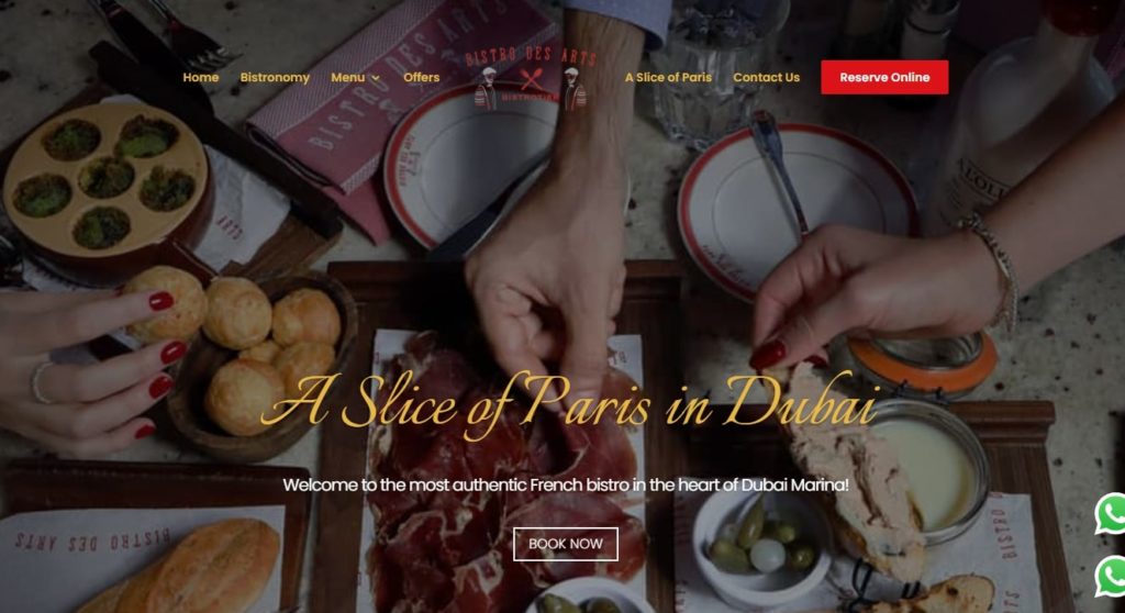 Bistro Des Arts's Homepage