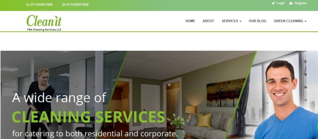 Clean It's Homepage